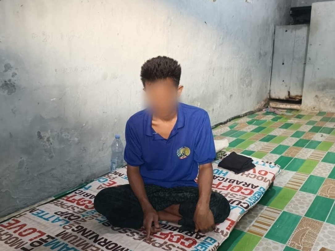 Potret salah satu Napi Rutan Sampang usai menjalani skrining X-Ray TBC. (Fais / Kabarterdepan.com)