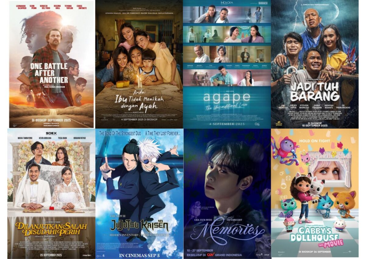 Deretan film terbaru di bioskop yang tayang September 2025. (CGV dan Cineplex21)