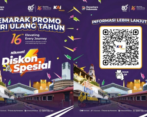Rayakan HUT Ke-16, KAI Wisata Berikan Promo dan Diskon Spesial kepada Pelanggan Setia