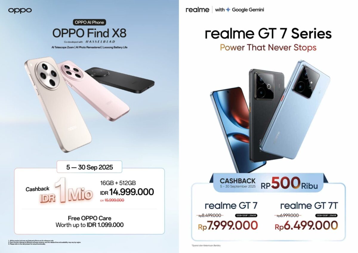 Tara Cell Mojokerto menghadirkan promo ponsel Oppo dan Realme. (Tara Cell for Kabar Terdepan)