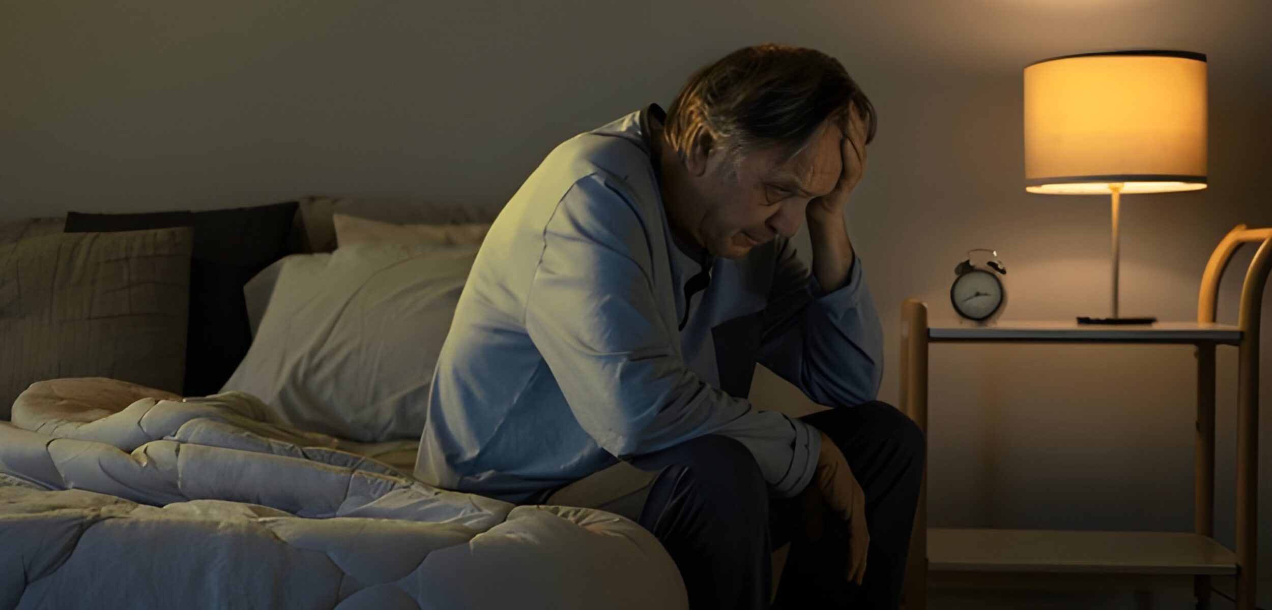 Ilustrasi seseorang terbangun dini hari. (Shutterstock)