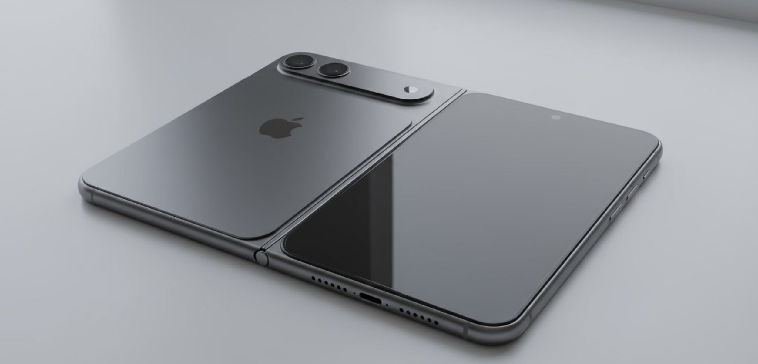 Ilustrasi iPhone Fold Apple. (X)