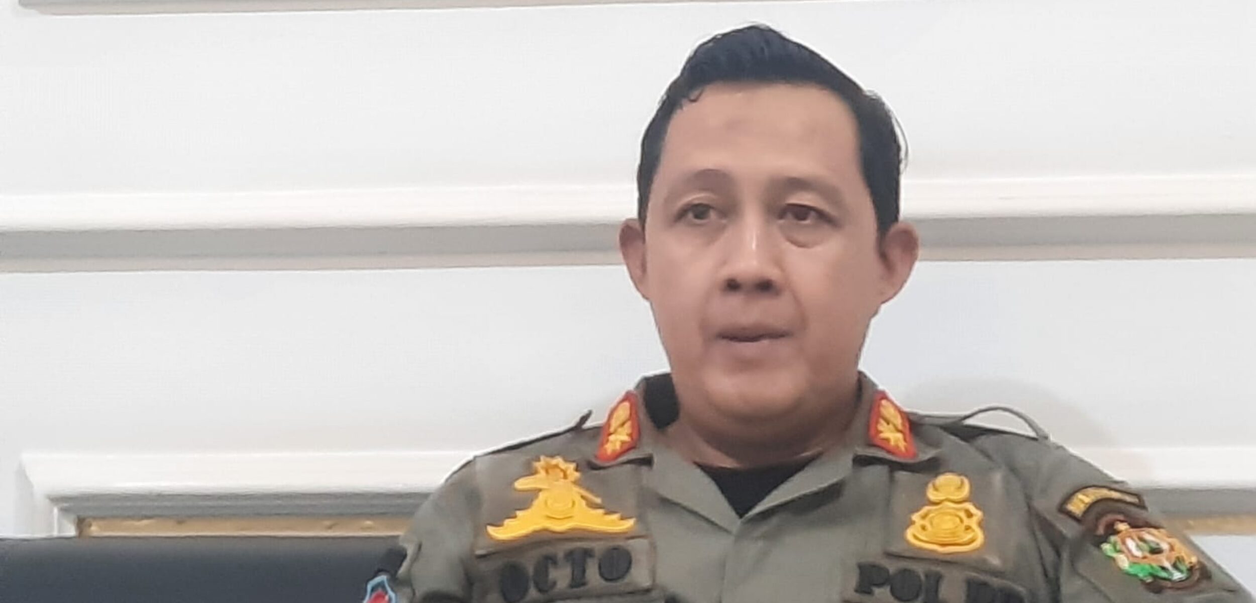 Kepala Satpol PP Kota Yogyakarta, Octo Noor Arafat memberikan keterangan soal razia gepeng saat ditemui ditemui Kamis (2/10/2025). (Hadid Husaini/kabarterdepan.com)