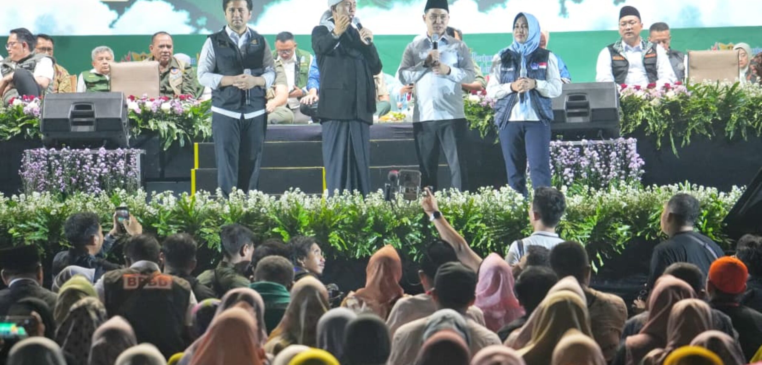 Wali Kota Mojokerto Ika Puspitasari hadir di malam puncak bulan PRB 2025. (Redaksi/kabarterdepan.com)