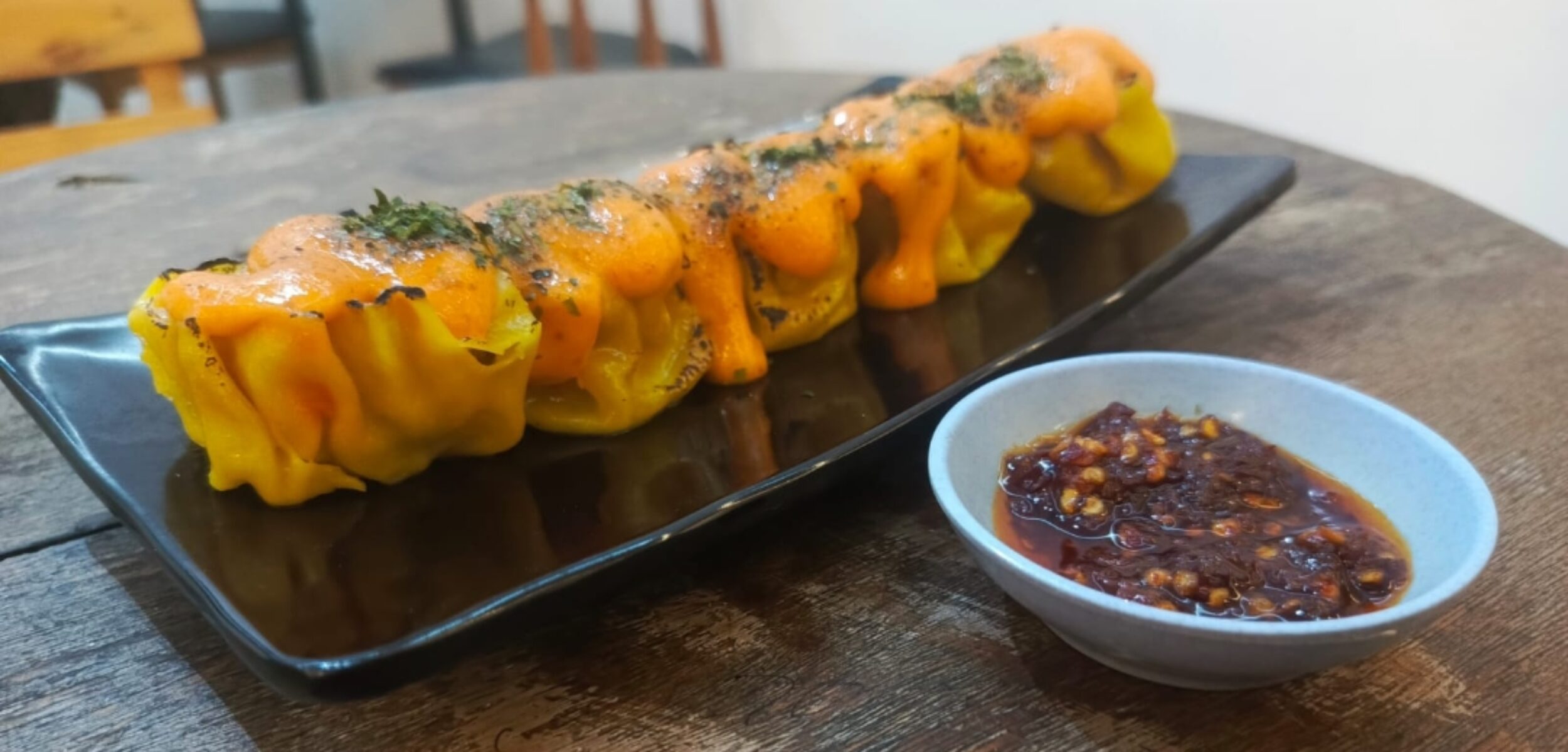 Salah satu menu andalan Niki Kopi, Dimsum Mentai (fais/kabarterdepan.com)