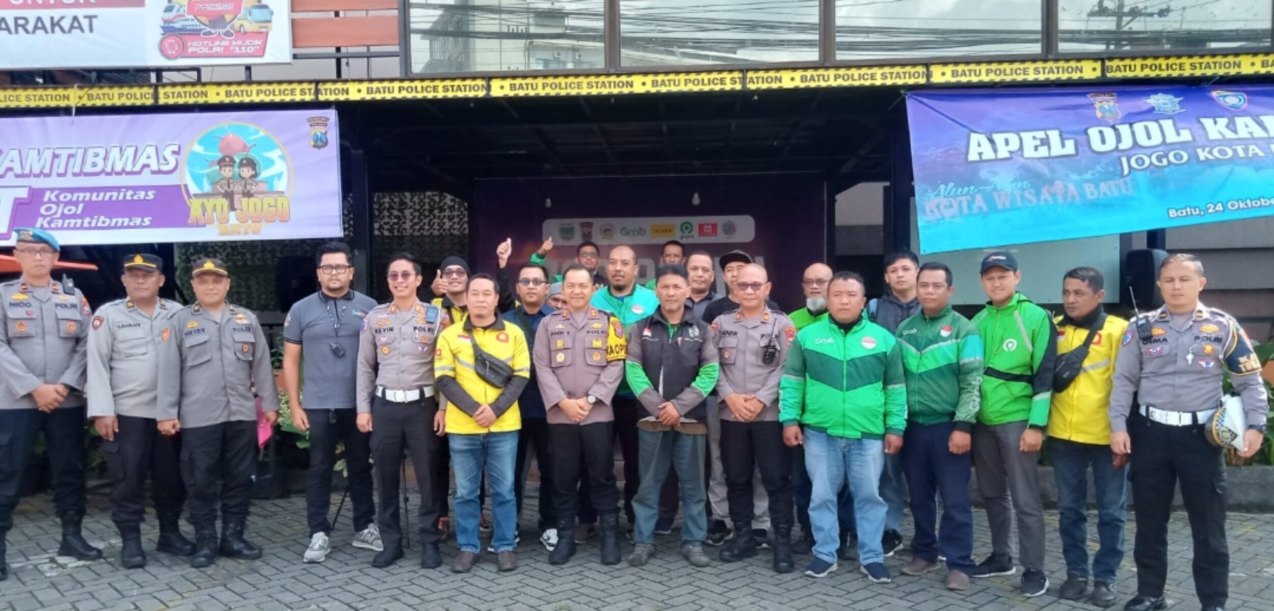 Apel Ojol Kamtibmas di Polres Batu, Beri Rasa Aman dan Nyaman