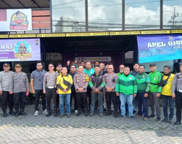 Apel Ojol Kamtibmas di Polres Batu, Beri Rasa Aman dan Nyaman