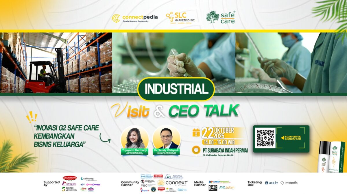 Poster Industrial Visit & CEO Talk Connectpedia Bersama SafeCare. (Connecpedia)