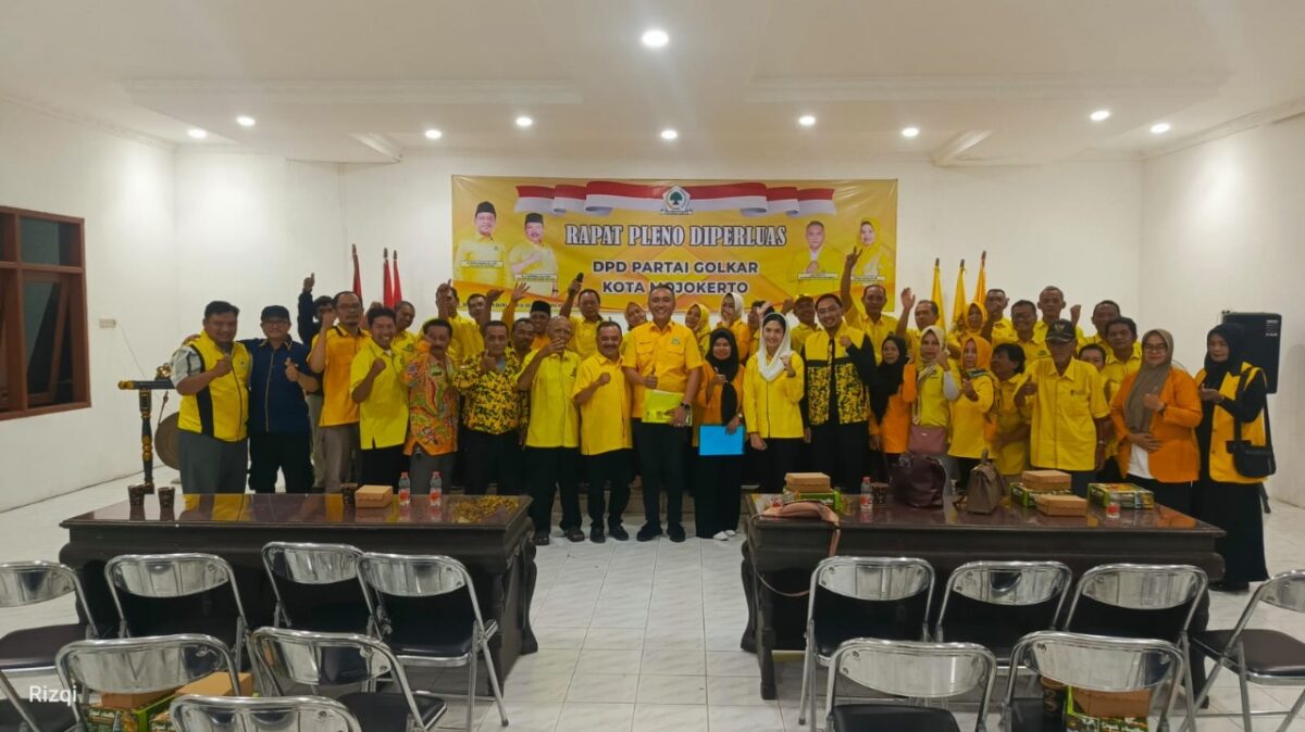 Rapat Pleno Diperluas DPD Partai Golkar Kota Mojokerto. (Redaksi Kabar Terdepan)