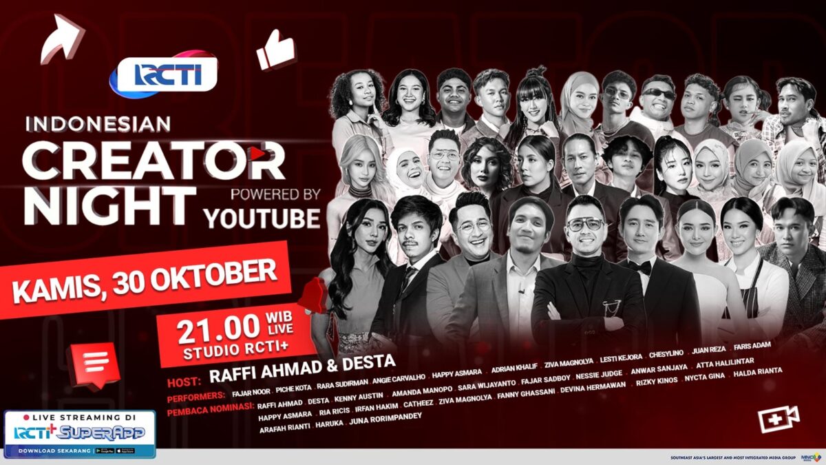 Indonesian Creator Night 2025. (RCTI for Kabar Terdepan)