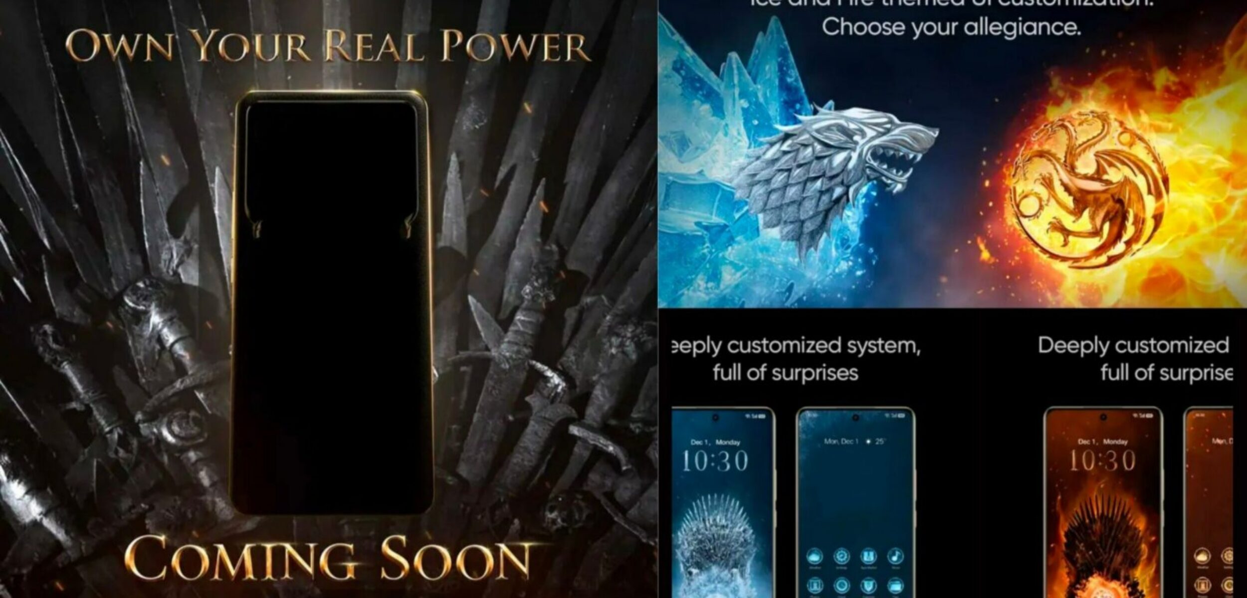 Realme 15 Pro Game of Thrones Edition. (X)