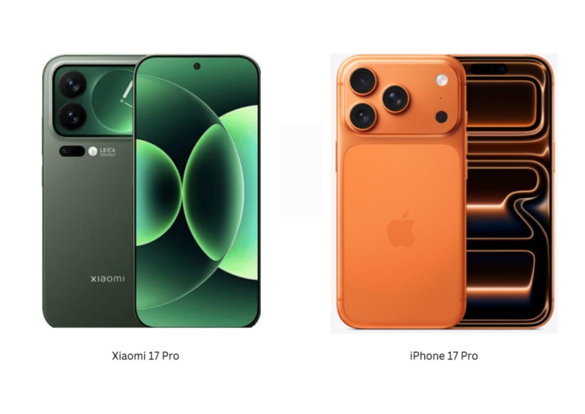 Xiaomi 17 Pro vs iPhone 17 Pro. (X)