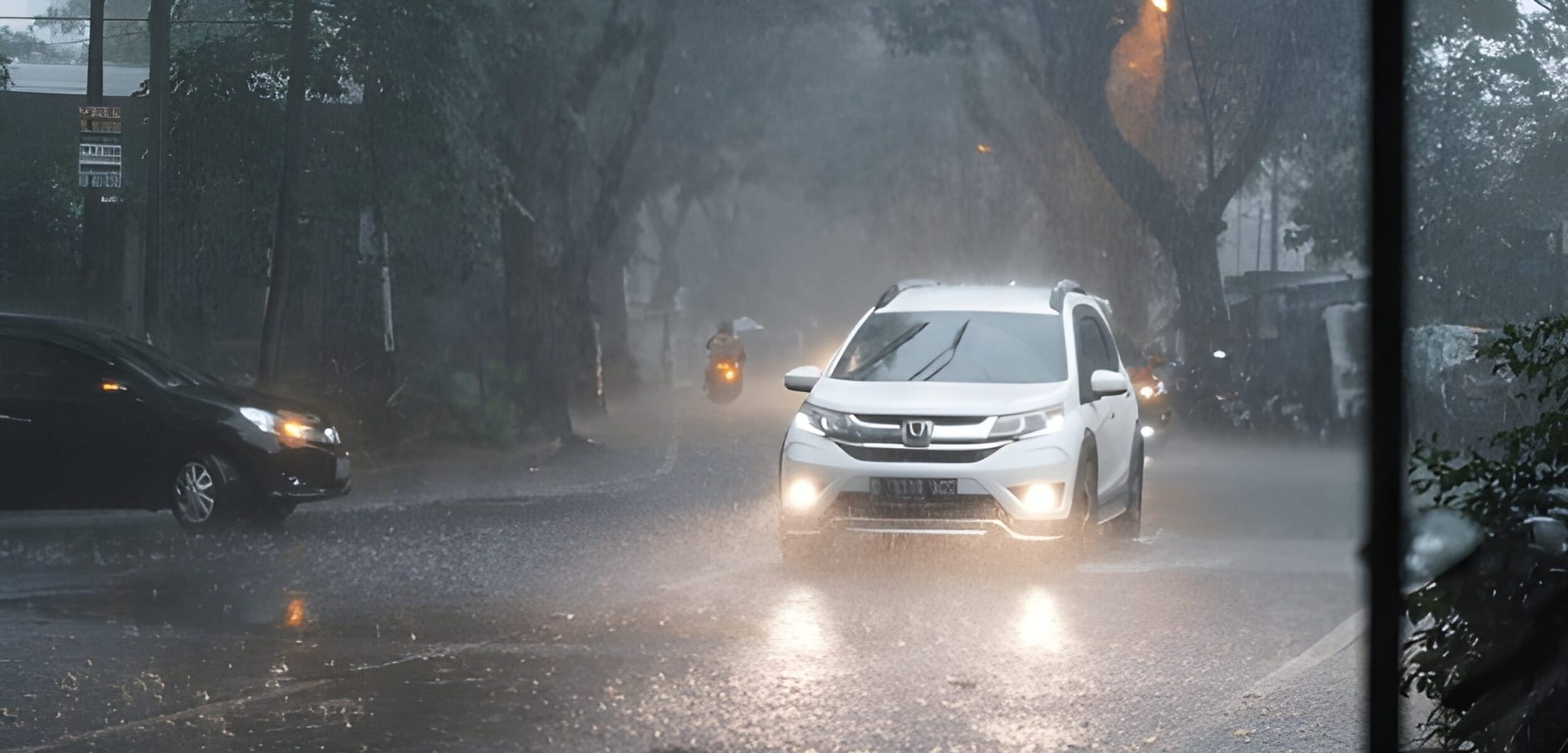 Ilustrasi prakiraan cuaca hujan di Jawa Barat. (Freepik)