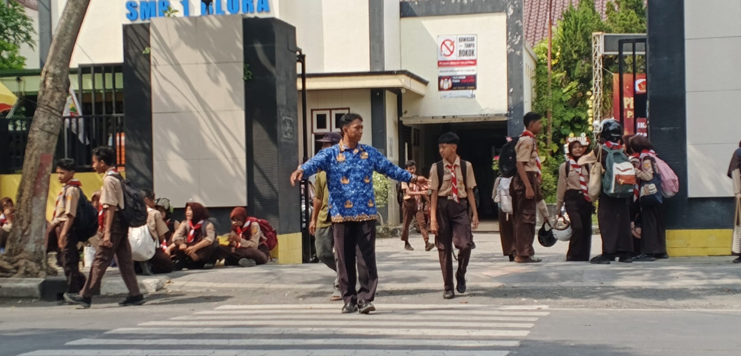 SMP Negeri 1 Blora, yang berlokasi di jalan Dr. Sutomo , Blora. (Rengga/kabarterdepan.com) 