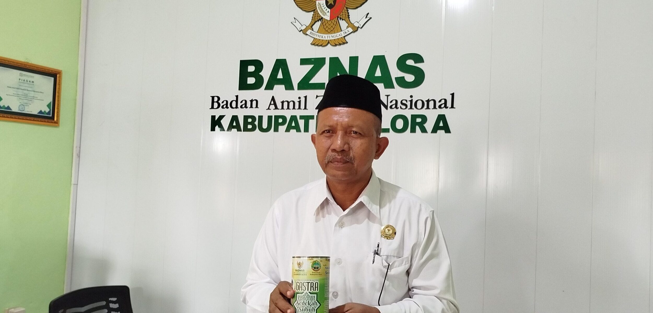 Ketua Baznas Blora, Sutaat. (Foto: Rengga/kabarterdepan.com)
