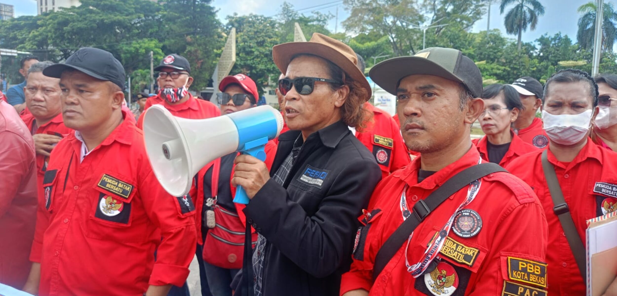IMG 20251119 WA0198 1 Aksi damai pemuda Batak Bersatu. (Yanso/kabarterdepan.com)