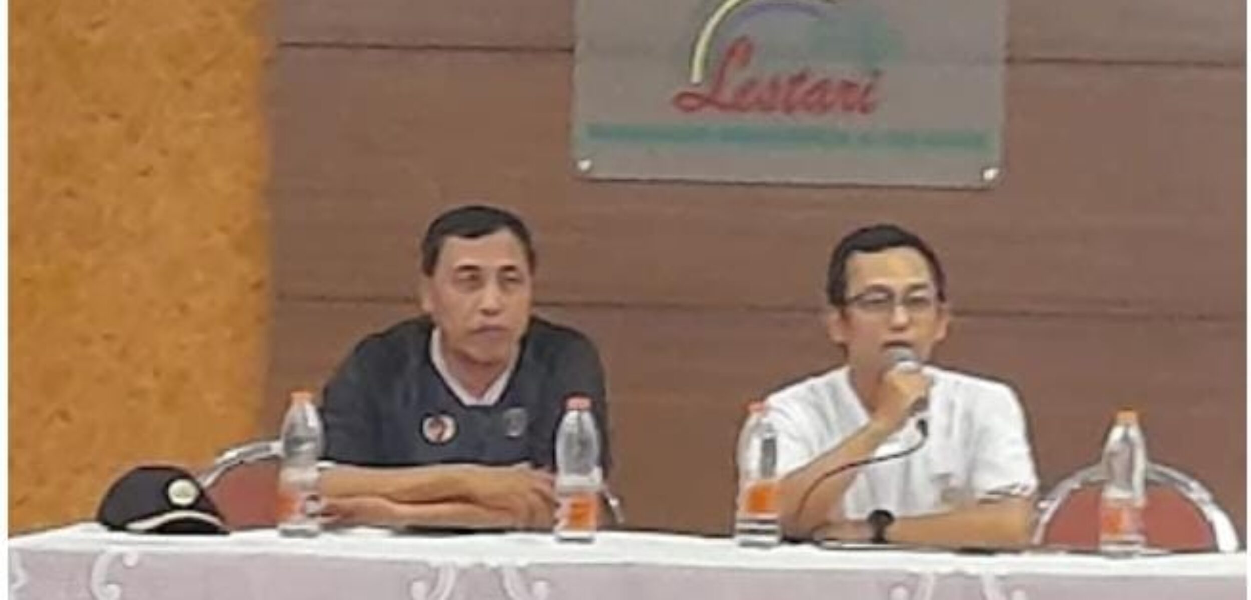 Ketua harian Pengprov PDBI Jatim (jersey putih) Meynarde Bagus Ramadhan. (LN)