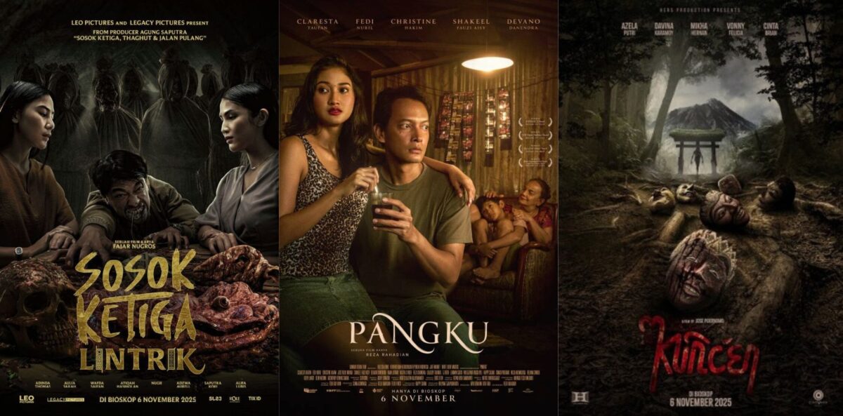 Tiga film baru yang tayang di bioskop. (Cineplex21)