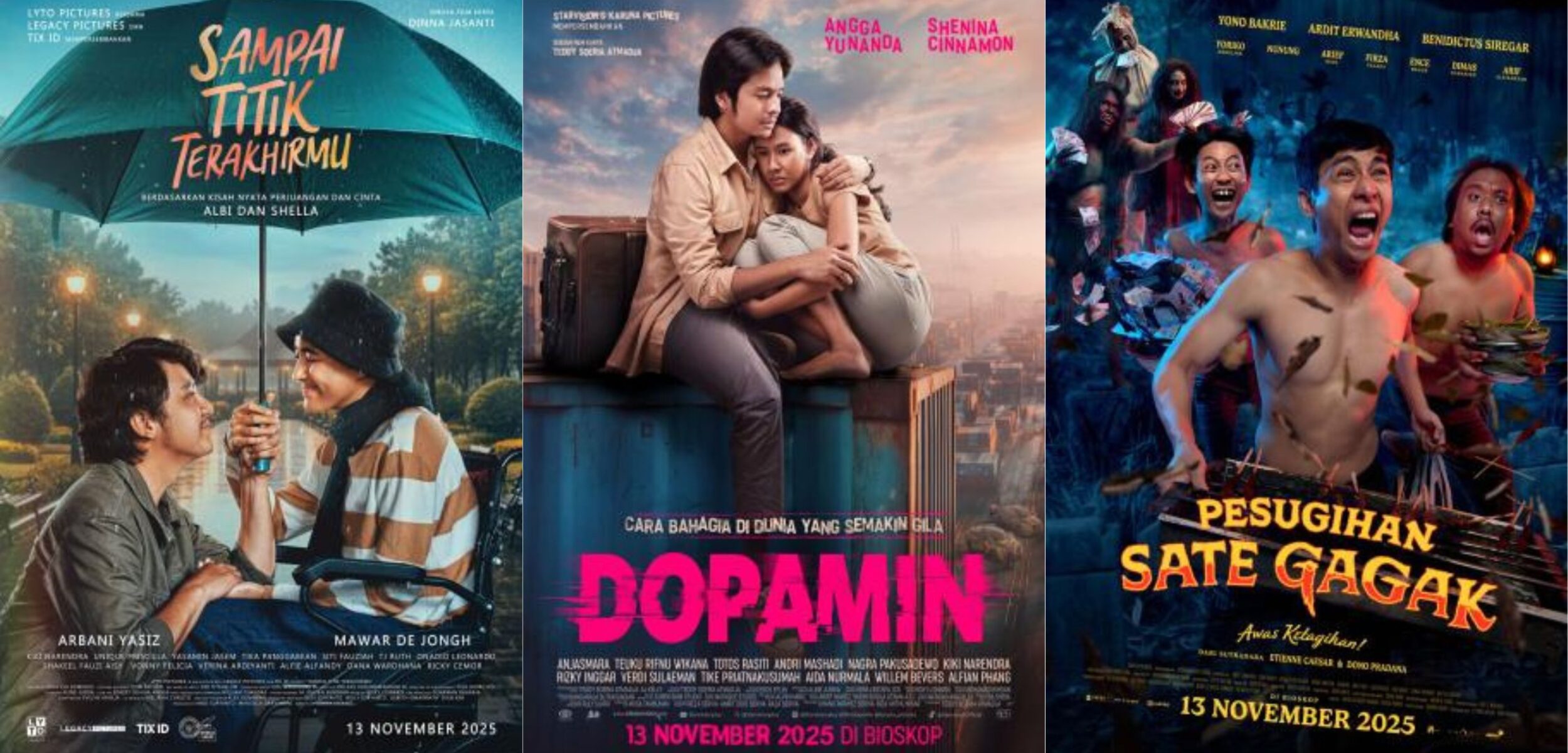 3 Film Baru Tayang Perdana di Bioskop Hari Ini, Simak Jadwal dan Harga Tiketnya