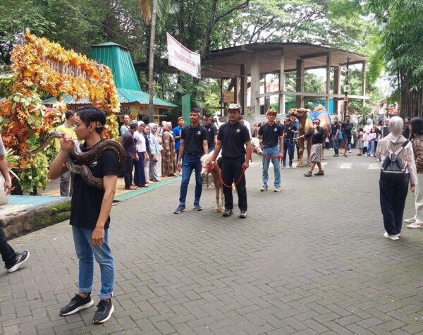 Parade Satwa Meriahkan Libur Nataru di Kebun Binatang Surabaya
