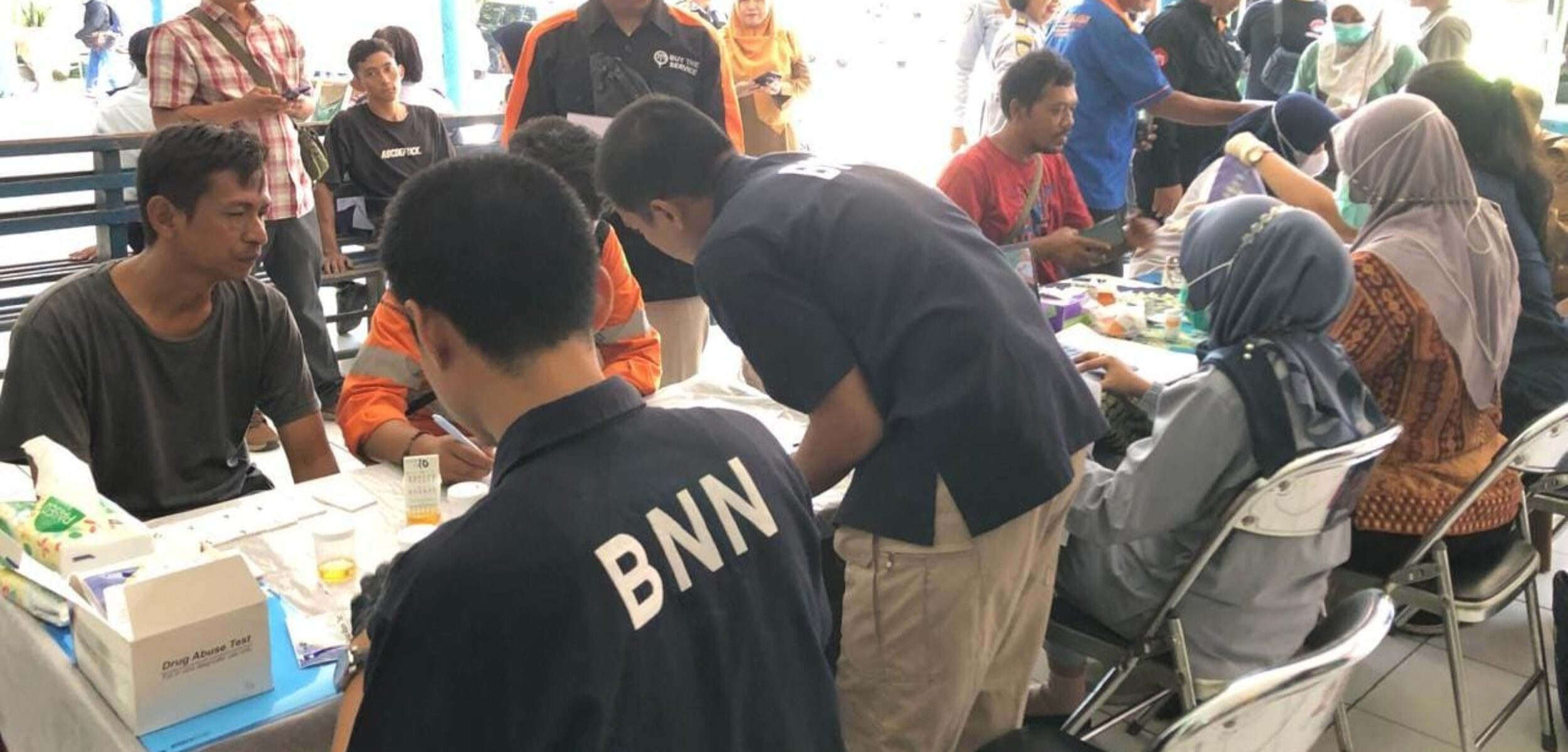 Puluhan Sopir Bus di Mojokerto Jalani Tes Urine dan Ram Cek Jelang Libur Nataru 2026