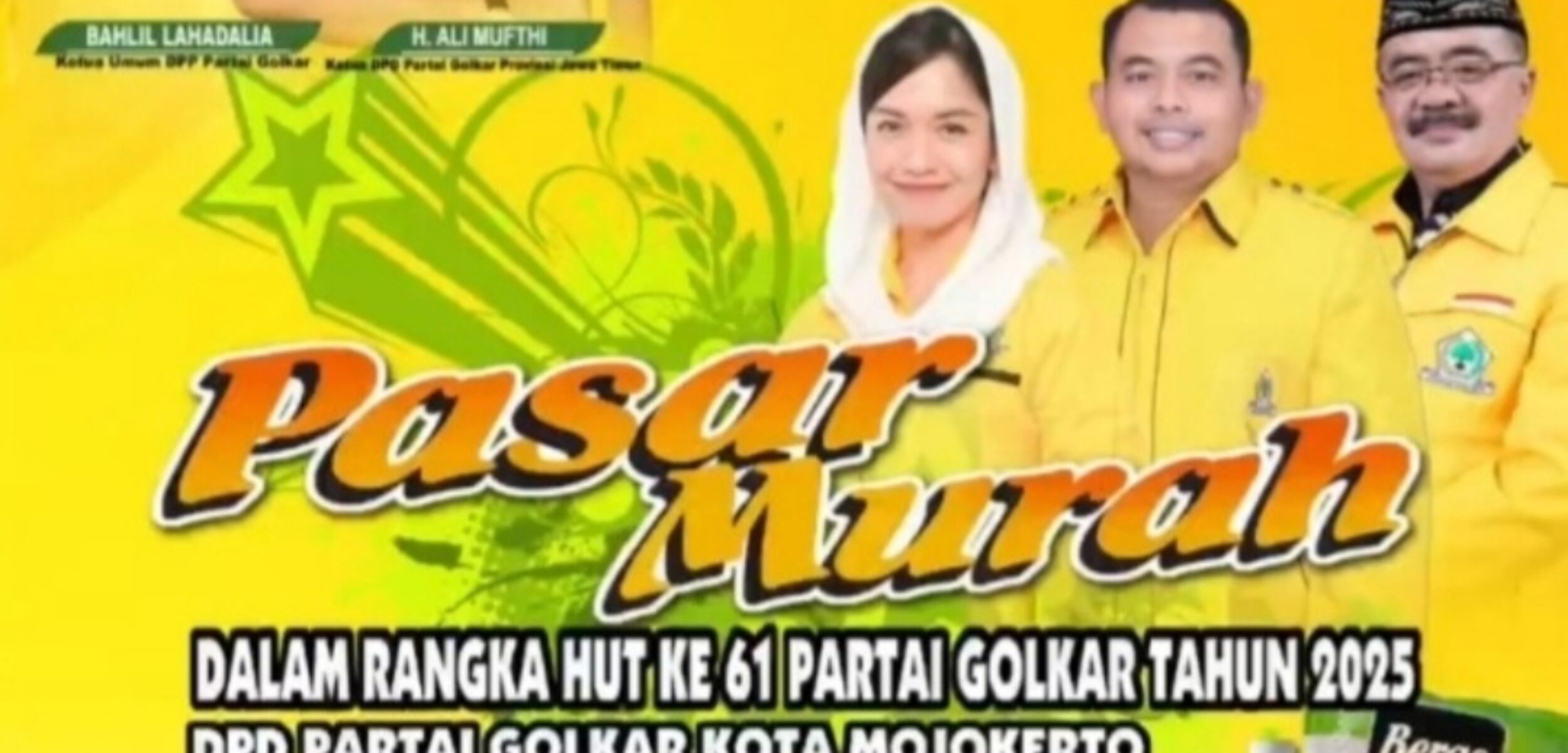Rencana pasar murah DPD Golkar Kota Mojokerto. (Redaksi/kabarterdepan.com)