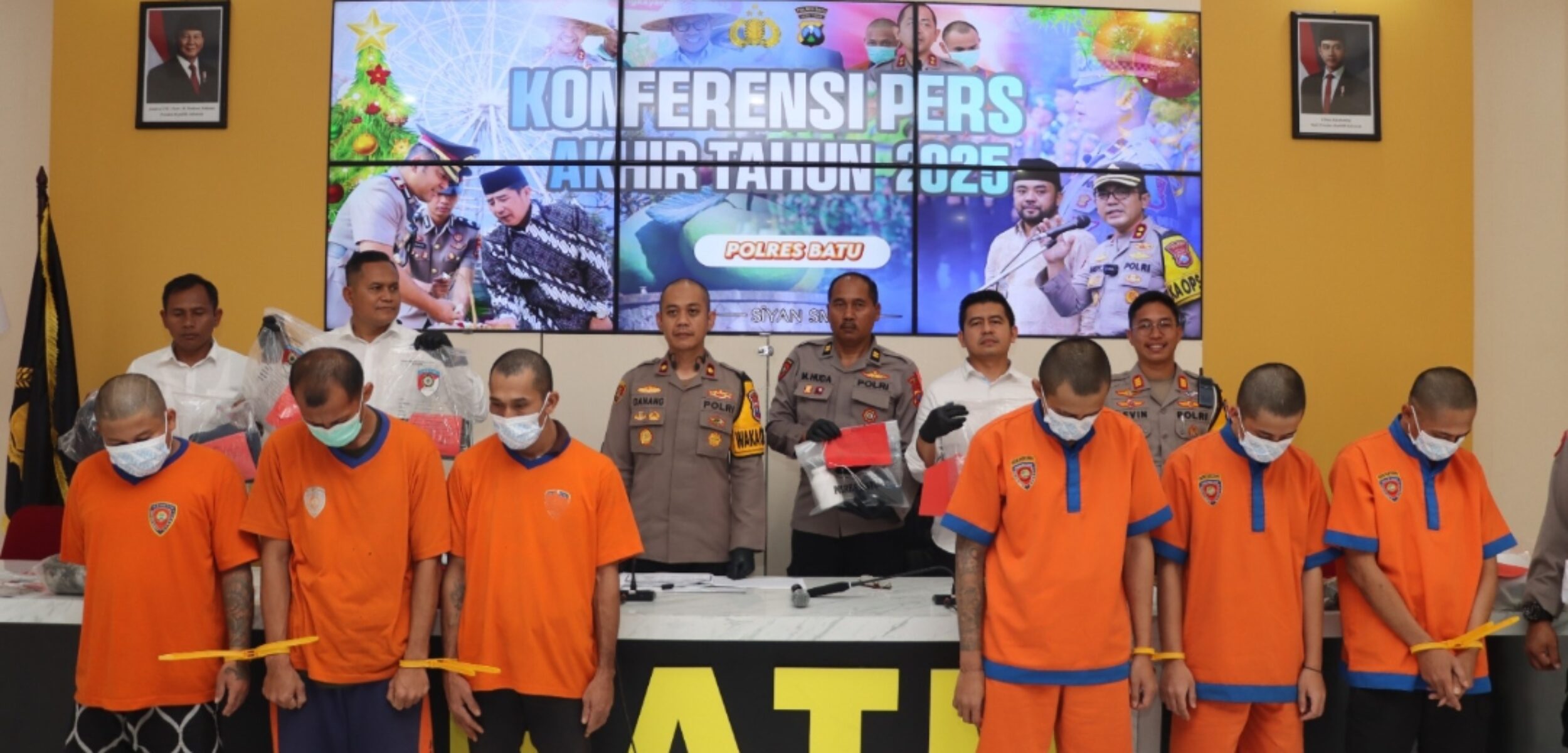 Angka kriminalitas di Polres Batu turun. (Yang/kabarterdepan.com)