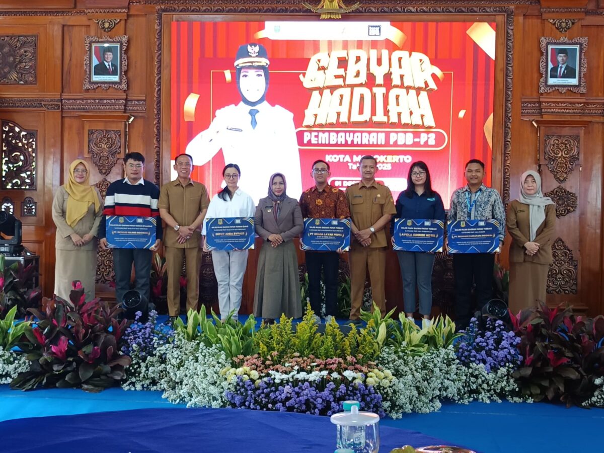 Pemerintah Kota Mojokerto menggelar Gebyar Hadiah Pembayaran PBB P2. (Ezra/Kabarterdepan.com)