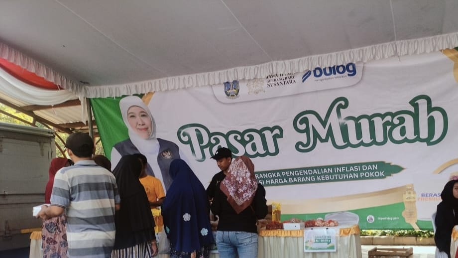 Pasar Murah di Kota Mojokerto. (Rio/Kabarterdepan.com)