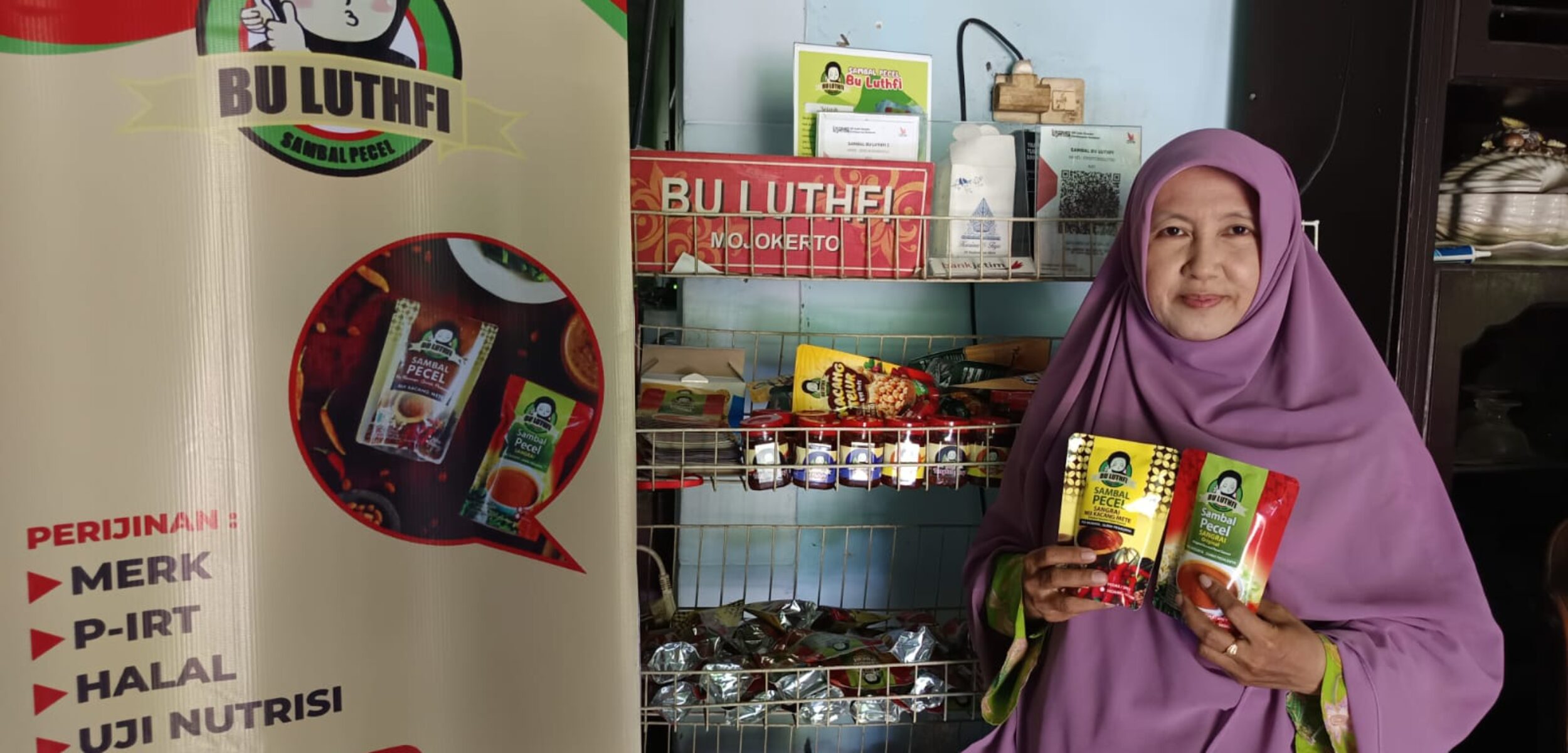 Luthfi, pelaku UMKM produk 'Sambel Pecel Bu Luthfi'. (Innka/Kabarterdepan.com)