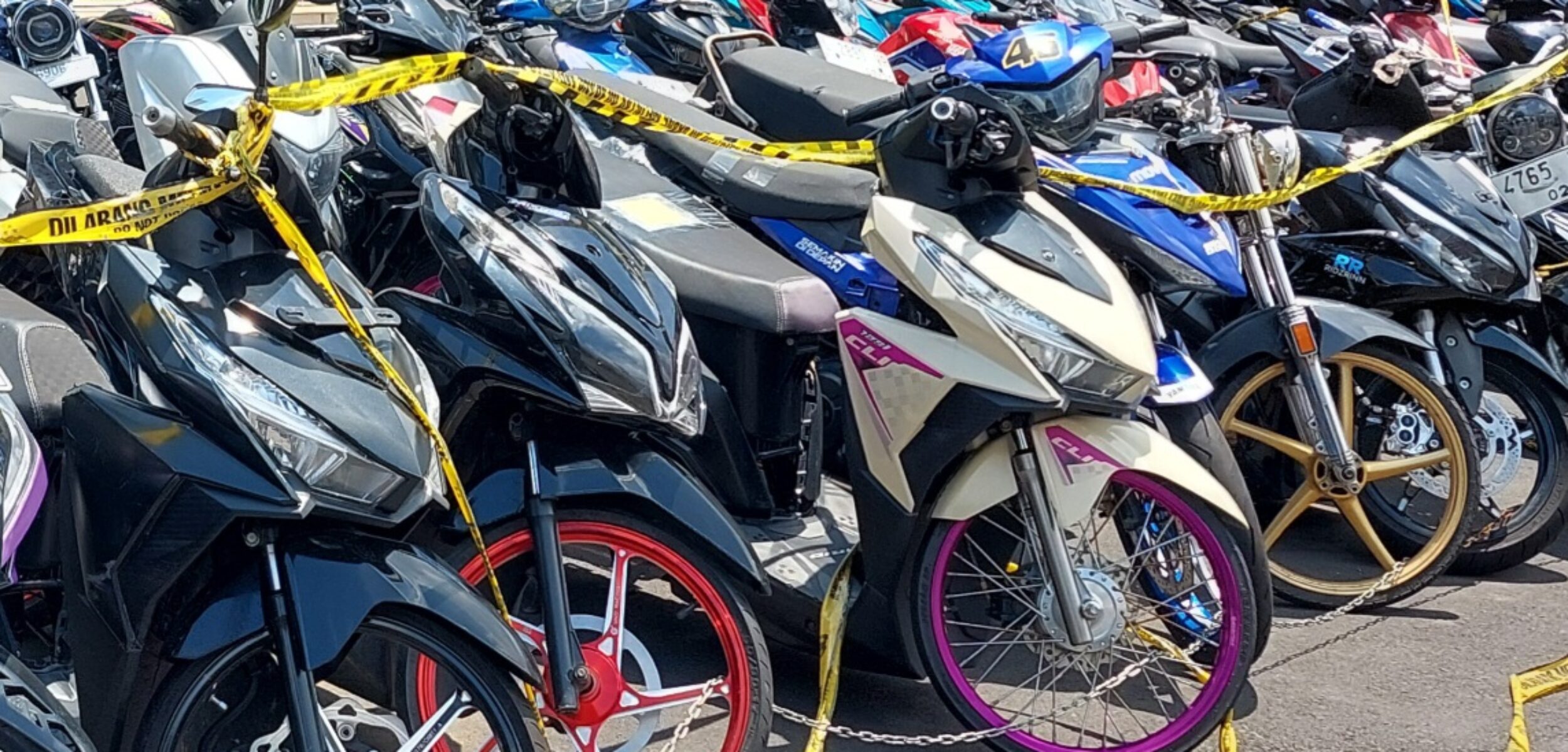 Motor Tanpa Plat Belakang Marak di Surabaya, Polisi Siap Tindak Tegas