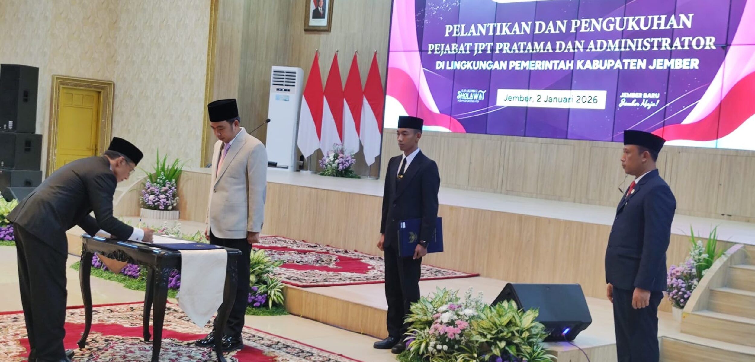Awal Tahun 2026, Bupati Jember Lantik 50 Pejabat Pimpinan Tinggi Pratama dan Administrator, Berikut Nama-Jabatannya