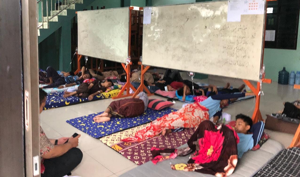 Korban keracunan MBG di Kecamatan Kutorejo, Kabupaten Mojokerto