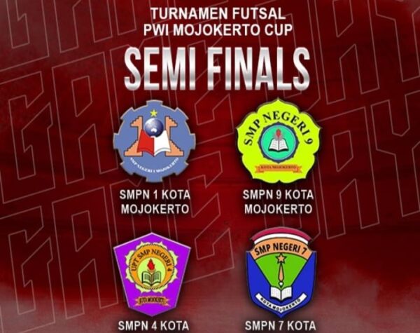 Semi Final Turnamen Futsal Antar Pelajar Piala PWI Mojokerto Cup 2026 
