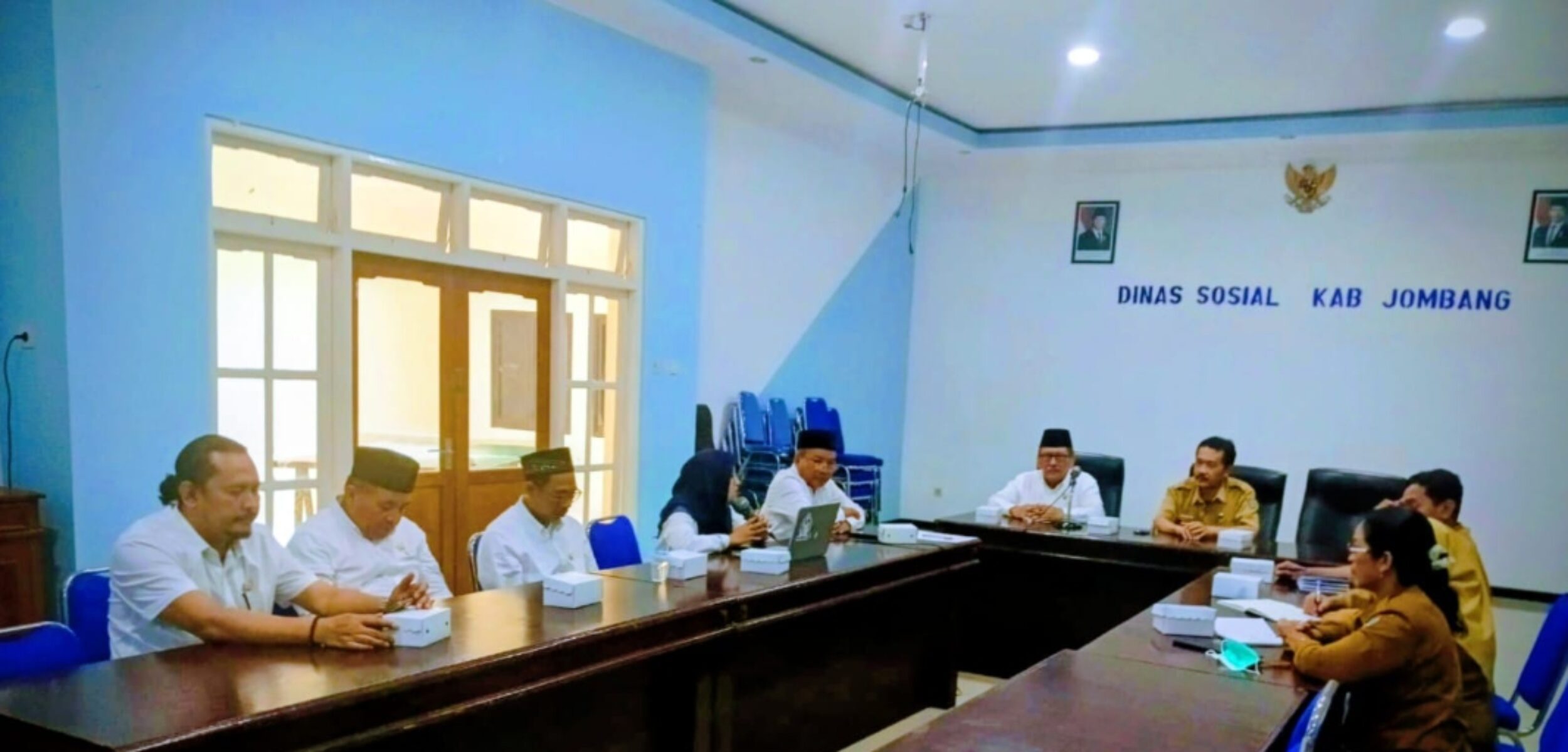 Koordinasi penanganan merebaknya kekerasan seksual di Jombang. (Karimatul Maslahah/kabarterdepan.com)