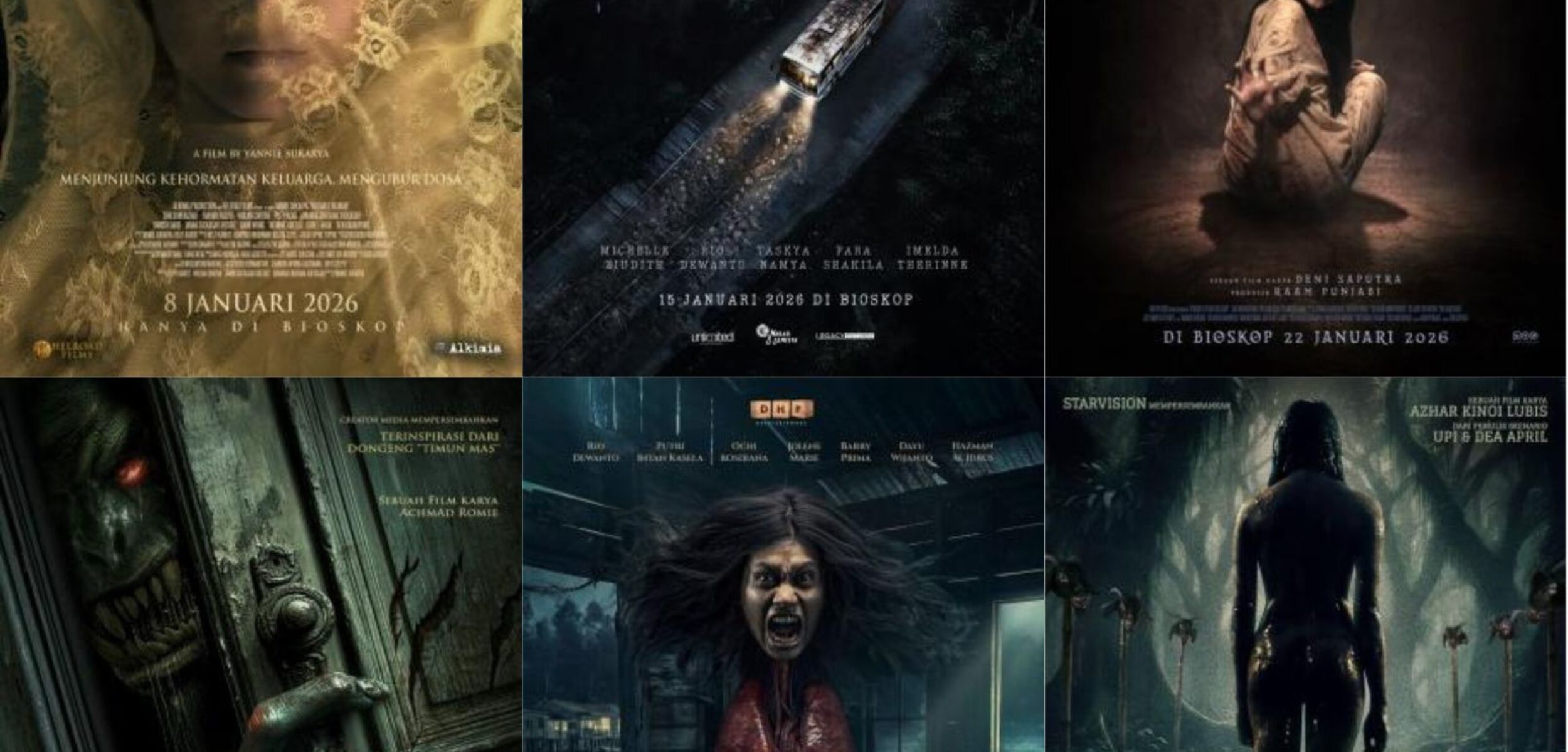 Daftar Film Horor Indonesia Tayang Januari 2026