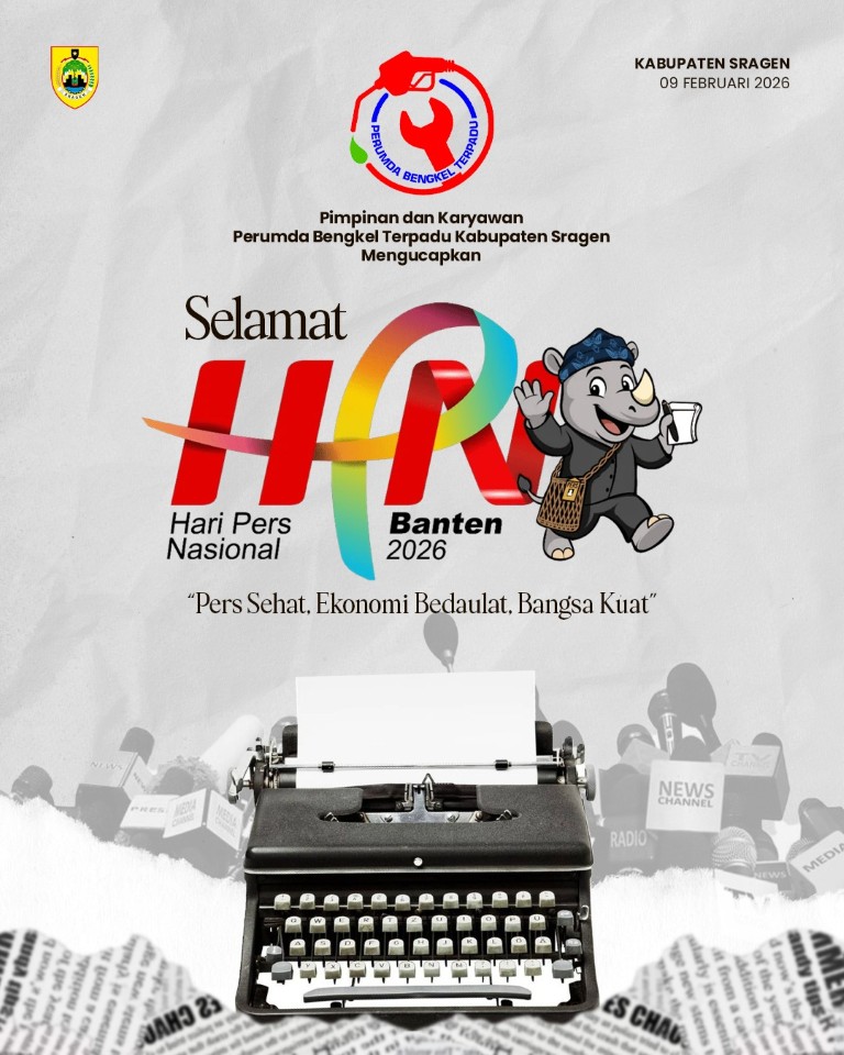 Ucapan HPN 2026 Perumda Bengkel Terpadu Sragen