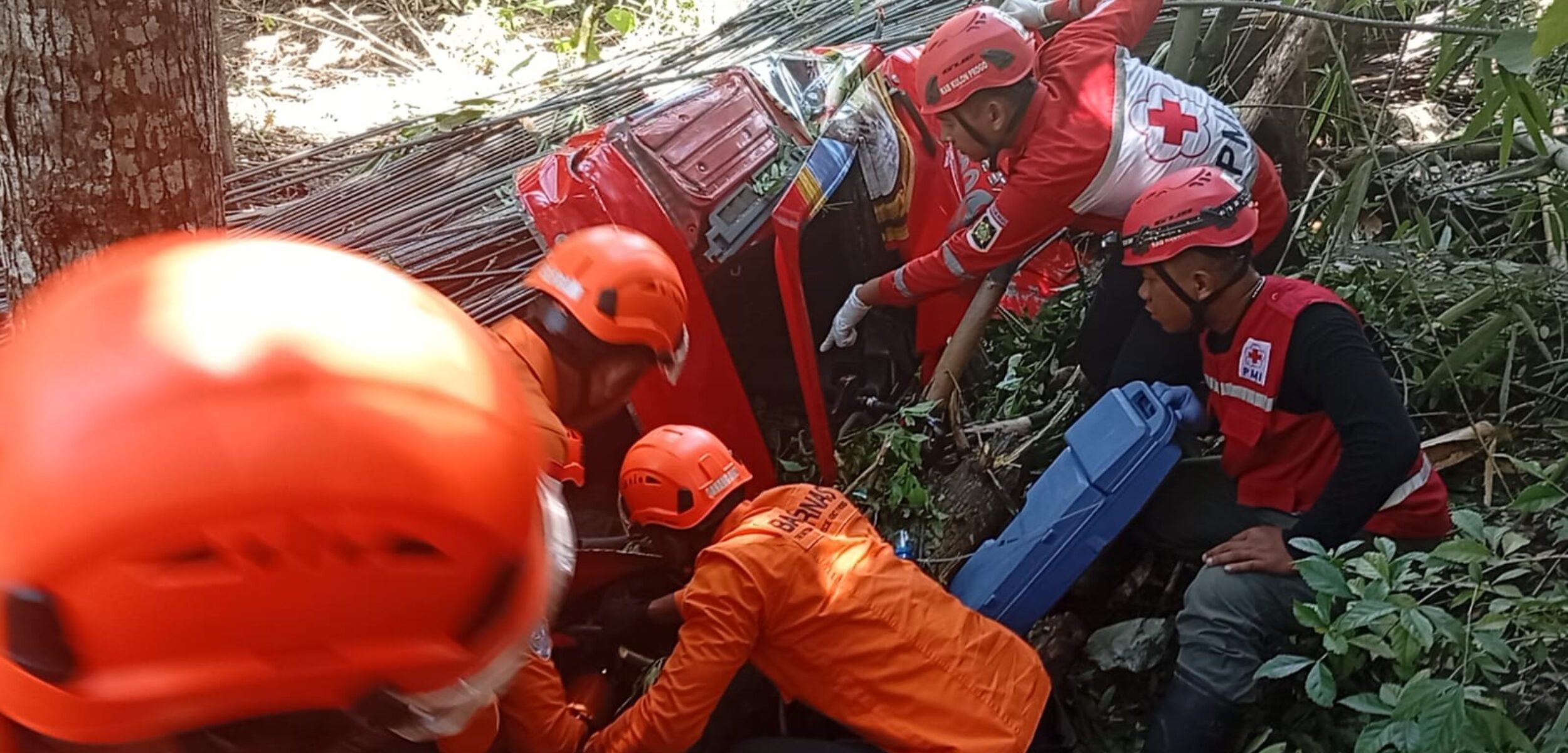 Truk di Kulon Progo Terjun ke Jurang 2 Meter, Sopir Terjepit
