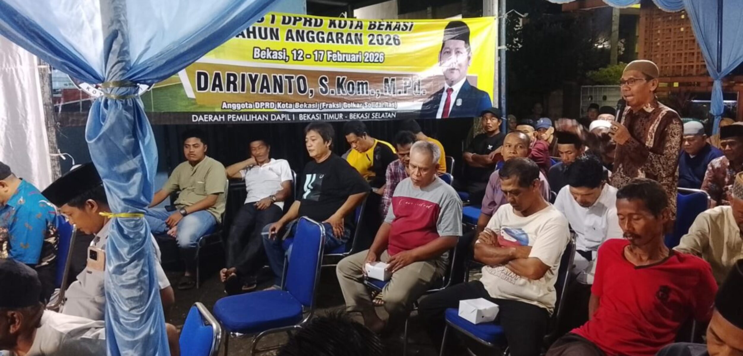 Reses anggota DPRD kota Bekasi Daryanto. (Yanso/kabarterdepan.com) 