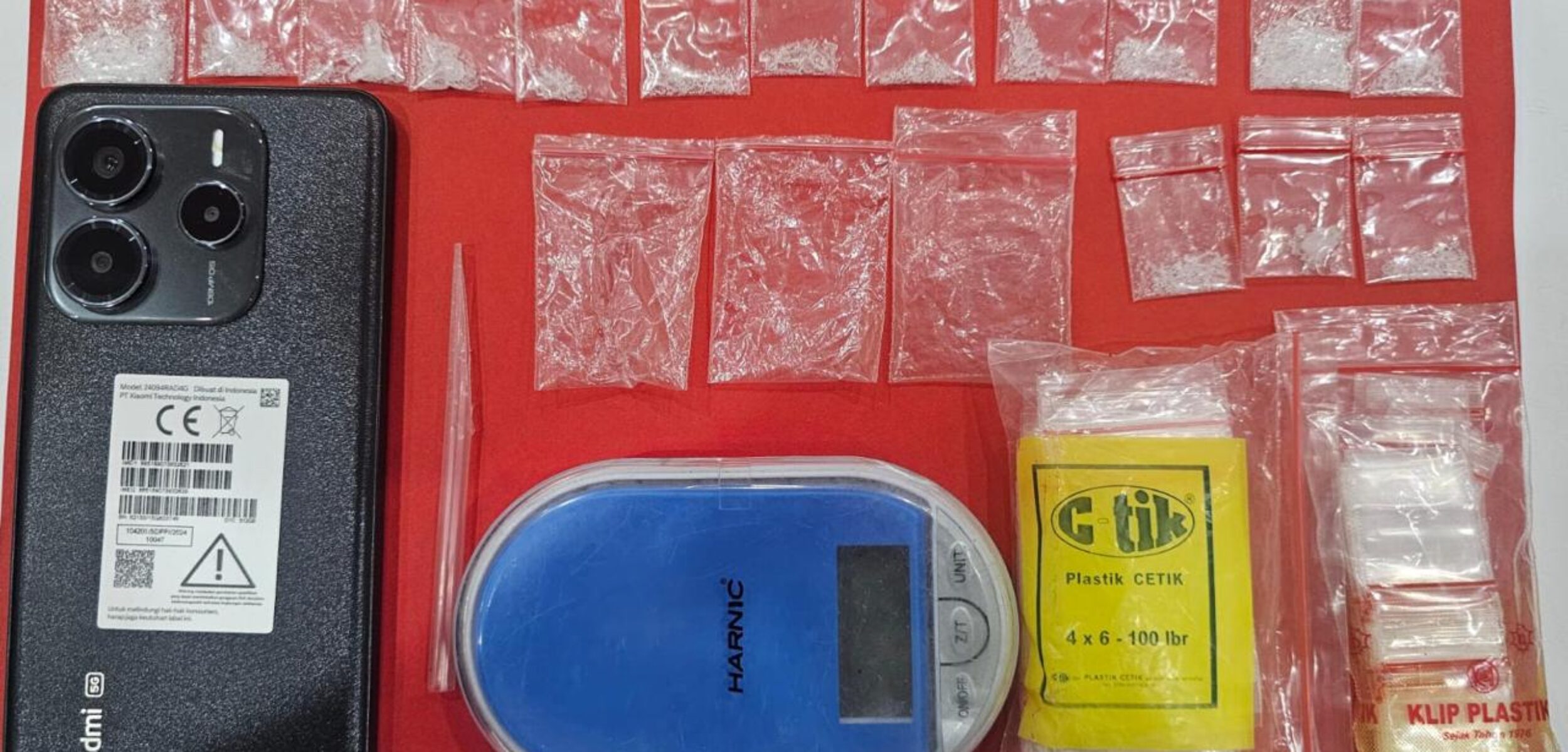 Kasus Narkoba Mojokerto, Polisi Amankan 15 Paket Sabu