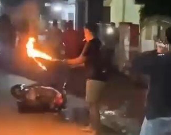Maling Motor Terpojok di Sumberjo Jombang, Kendaraannya Hangus Jadi Abu