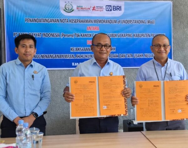 BRI Lubuk Sikaping dna Kejari Pasaman