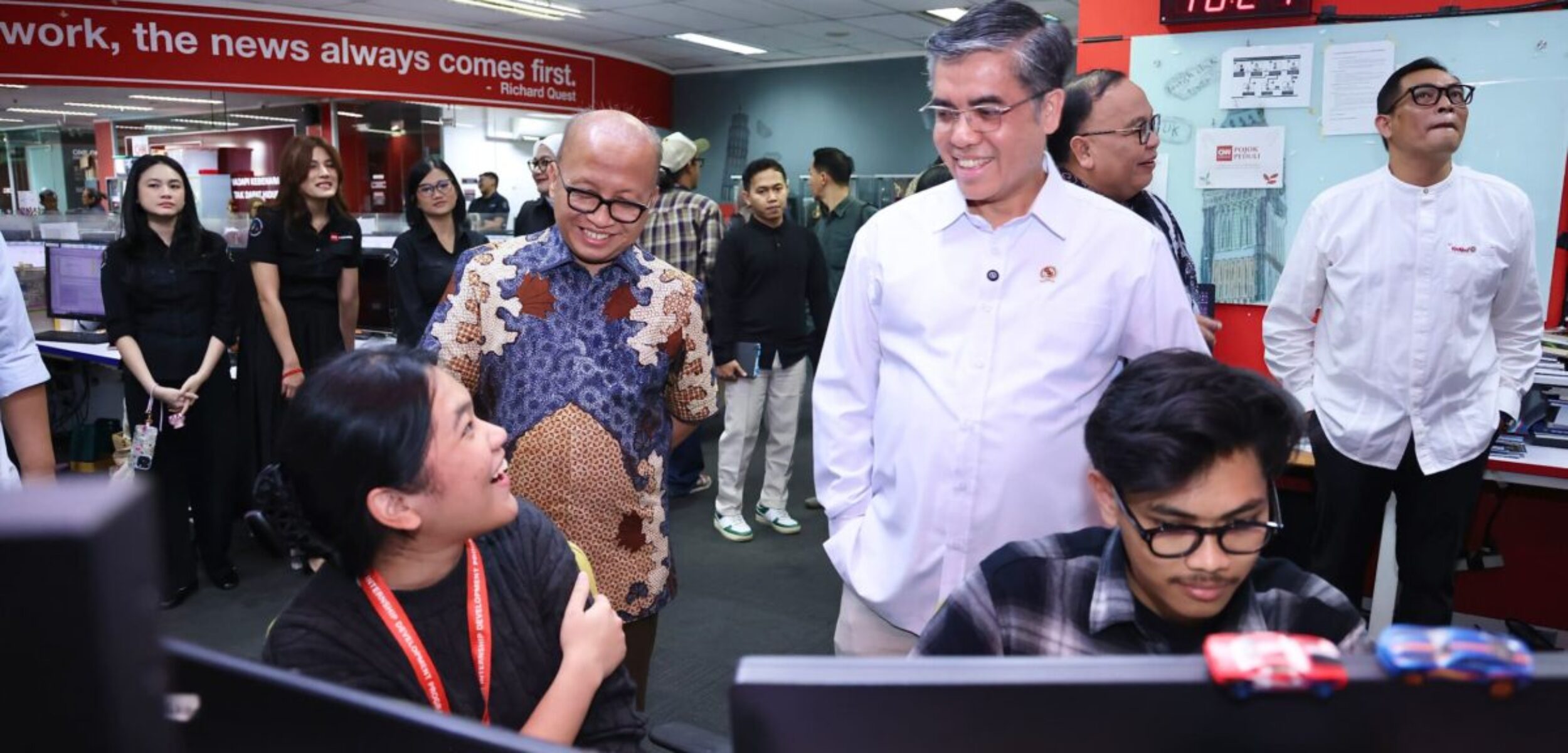 menaker dan peserta magang