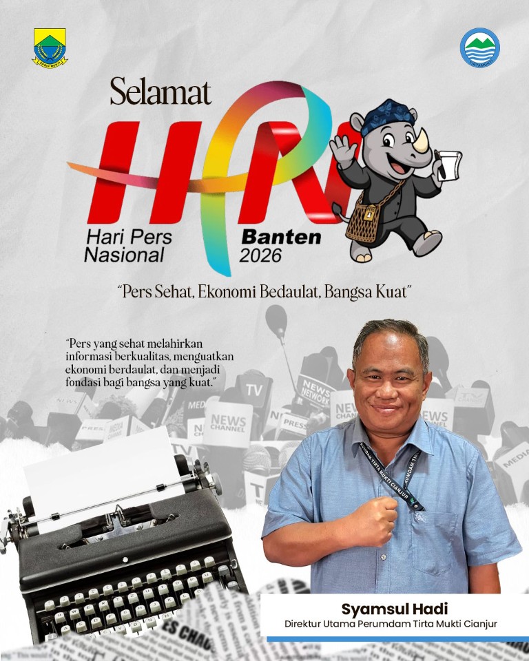 Ucapan HPN 2026 PERUMDAM TIRTA MUKTI CIANJUR