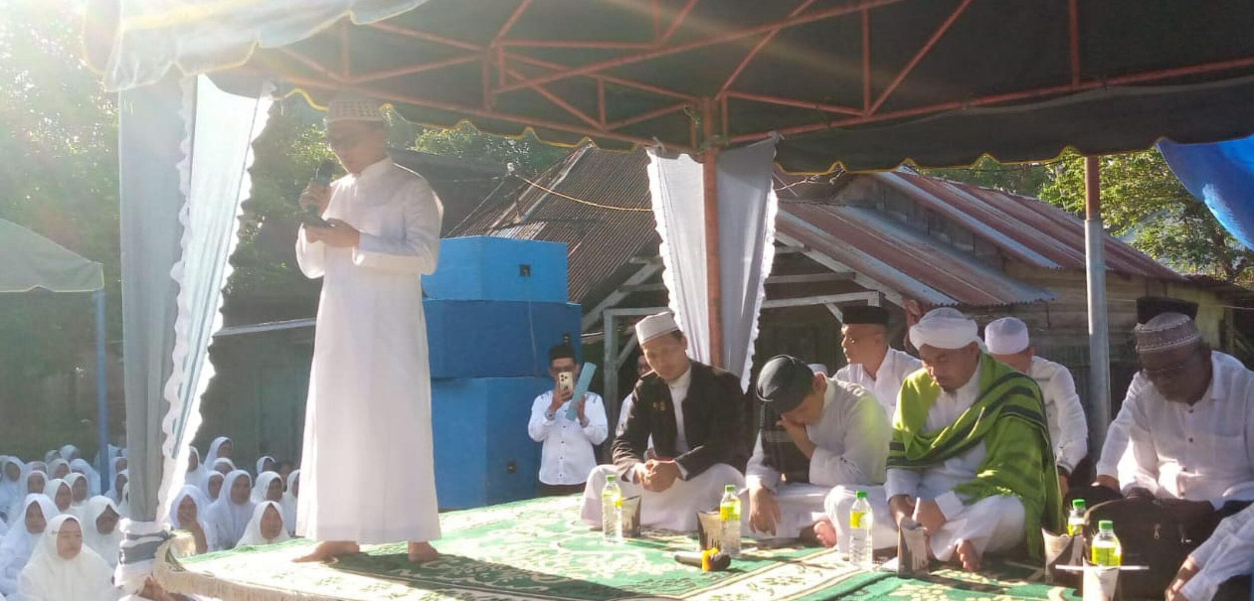 Sejuta Salawat Sambut Ramadan 1447 H di Ponpes Darul Hikmah Madina, Ini Pesan Camat Siabu