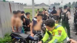 Nekat Mau Balap Liar Jelang Sahur, 18 Motor Diamankan Polisi di Bypass Mojoagung Jombang
